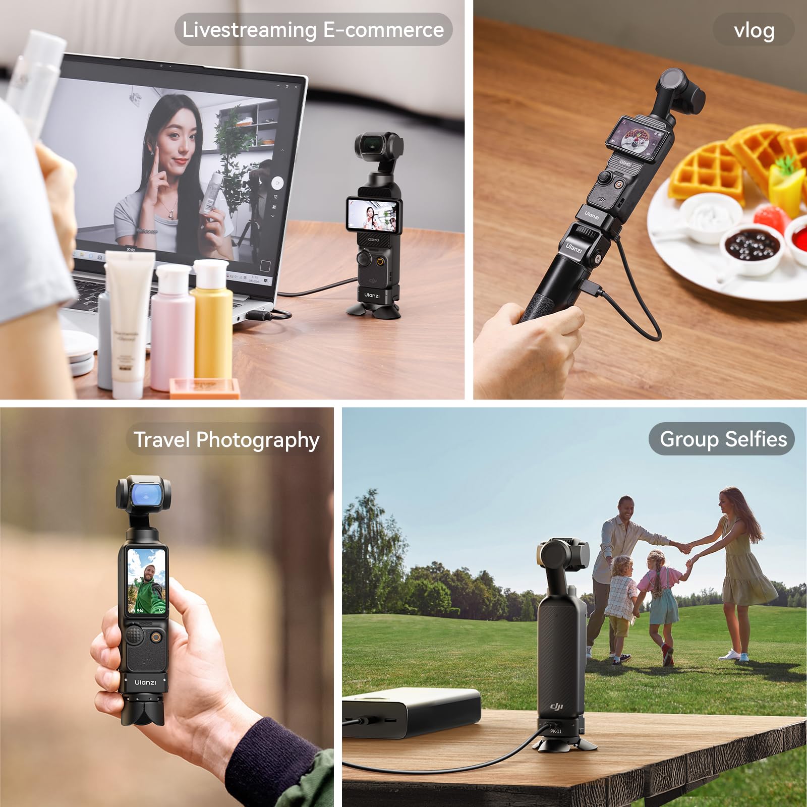 Amazon.co.jp: ULANZI クイックリリース ミニ三脚キット DJI Osmo